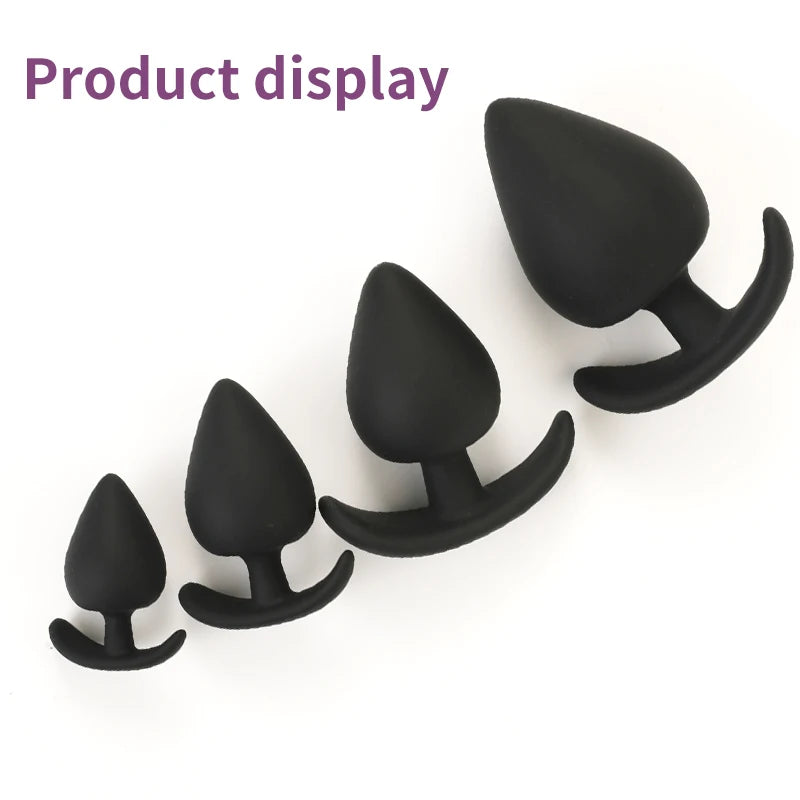 4 Sizes Anal Plug Safe Silicone Dildo Anal Butt Plugs G Spot Stimulation Unisex Wearable Stopper Adults Sex Toys for Men/Women