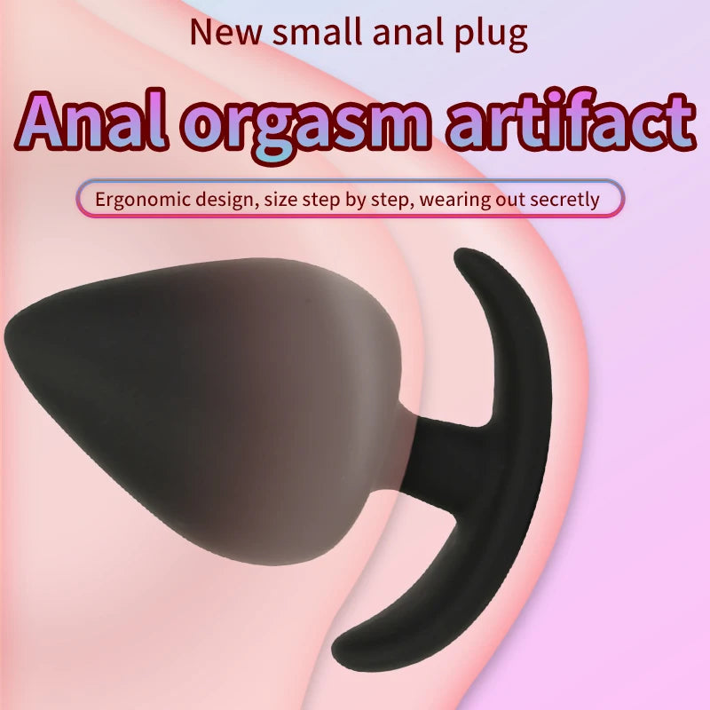 4 Sizes Anal Plug Safe Silicone Dildo Anal Butt Plugs G Spot Stimulation Unisex Wearable Stopper Adults Sex Toys for Men/Women