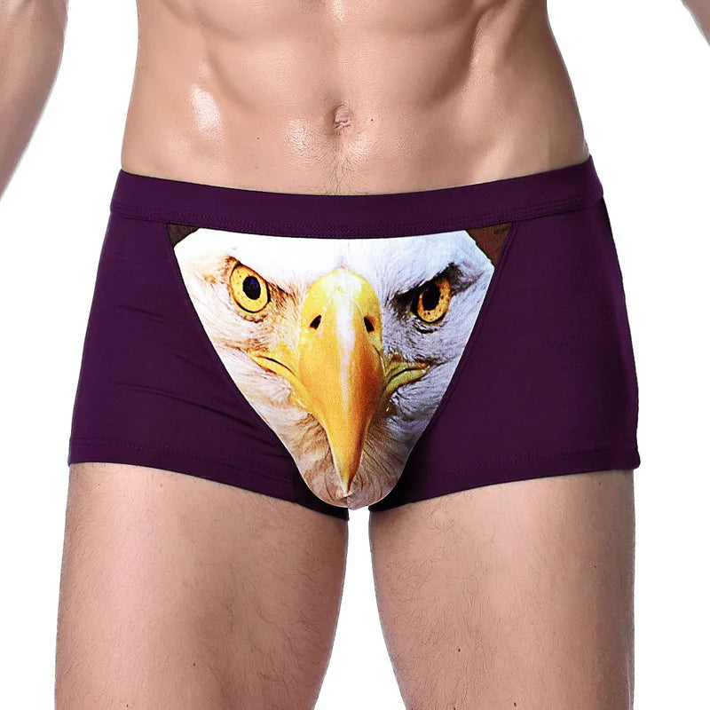 ANDERSON TALISCA Brand Printed Wolf&Eagle New Mens Boxers Underwear Men Boxer Ropa Interio Man Penis Cueca Masculina Size L-4XL