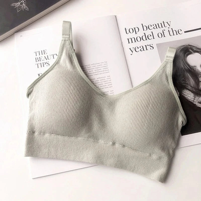 Sexy Underwear Women Gather No Steel Ring Lingerie Bra Tube Top Wrapped Chest Beauty Back Actival Cotton Thin Section Tube Top