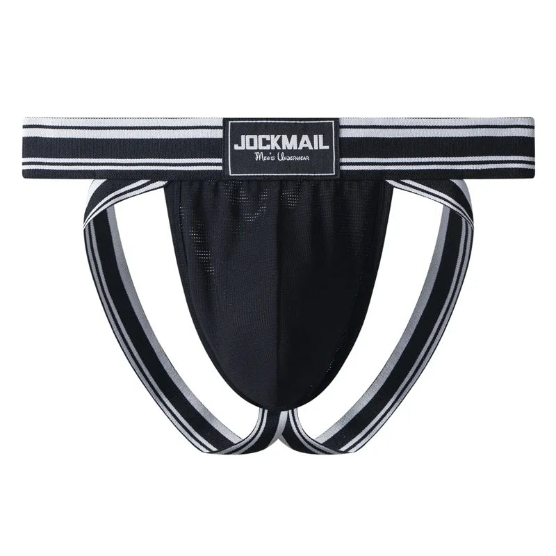 JOCKMAIL Sexy Men's Underwear Cuecas Tangas Panties Jockstrap Gaysex Strings Men Thongs Underpants Sissy Slip Bikini Homme Slip