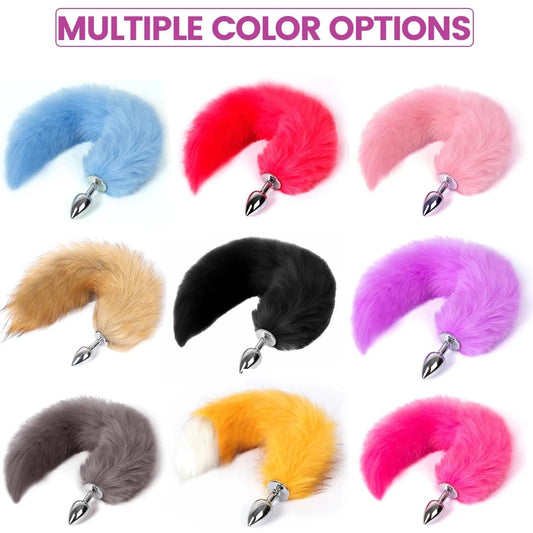 Sexy Fox Tail Butt Plug Metal Anal Plug Anal Toys For Women Cosplay Bdsm Sex Games For Couples Sex Goods Shop toys For Adults 18