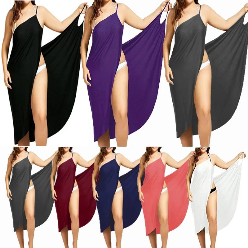 Women's Dress Strap Beach Skirt Veil Covered Warp Paleo Backless Crossover Swimsuit Women's 2K Tank Top Women Clothing