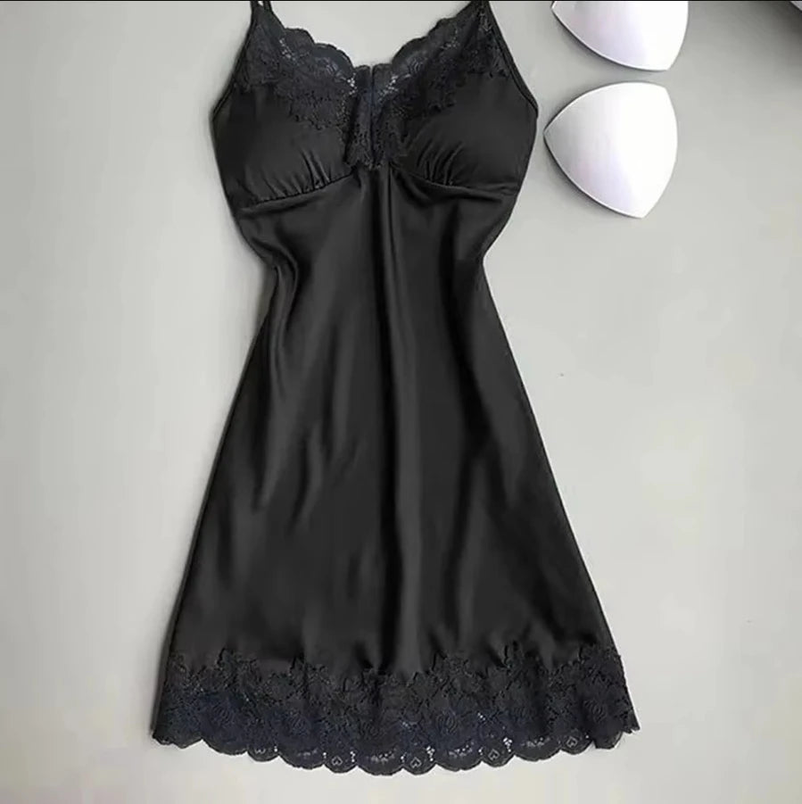 2PCS Leepwear Female Pajamas Set Satin Home Pyjamamas Lace Robe Sleep Suit V-Neck Wedding Nightwear Wear Nighty&Rob