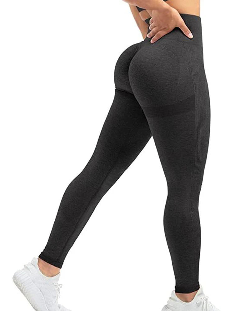 Women Seamless Workout Leggings High Waist Push Up Leggings Ladies Sexy Gym Legging Fashion Black Sports Leggings