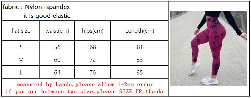 23 Colors Tie Dye Seamless Leggings Push Up Women Mallas Sports Fitness Contour Yoga Athletic Pants Elastic Nylon Tights Leggins