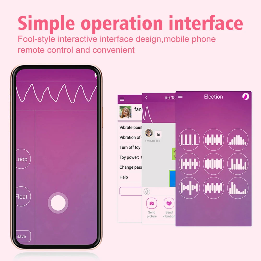 Wireless Vibration Love Egg Vibrator Vaginal G Spot Vibrating Stimulator Wearable Bluetooth APP Control Sex Toys For Adult Women