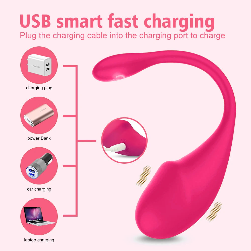 Wireless Vibration Love Egg Vibrator Vaginal G Spot Vibrating Stimulator Wearable Bluetooth APP Control Sex Toys For Adult Women